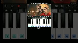 Zaalima piano notes  walk band easy song [upl. by Olga263]