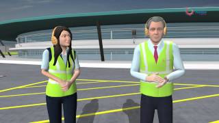 Aircraft Marshalling and Push back Procedure [upl. by Yentnuoc]