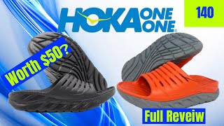 HOKA ORA RECOVERY SLIDES  WORTH 50❓ Better then OOFOS  Actually helps recovery Full Review [upl. by Ferree]