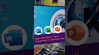 👍 Open MSWord Excel PowerPoint With Shortcut Key 🔥 Very Useful Shortcut Key shorts ytviral [upl. by Baker713]