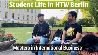 HTW BERLIN CAMPUS TOUR Student Life Master in International Business Public University Germany [upl. by Barbie]