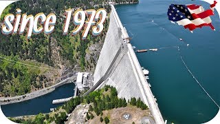 Dworshak Dam the third tallest dam in the nation Clearwater River Idaho [upl. by Budwig79]