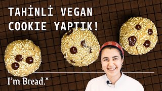 Tahinli Vegan Cookie  Evde Çok Kolay Hazırlayabileceğin Vegan Kurabiye  Vegan Tarifler [upl. by Standing]