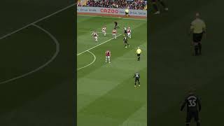 Bukayo Saka thunders home against Aston Villa  2223 Arsenal Goals of the season [upl. by Kelci]