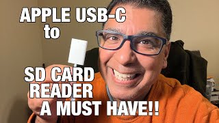 Apple USBC to SD Card Reader Review  An Absolute Must [upl. by Eicarg]