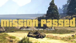 Grand Theft Auto V 74 EXERCISING DEMONS  FRANKLIN FPFA PS5 [upl. by Caleb]