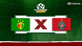 CAMPEONATO CATARINENSE BRUSQUE X CONCÓRDIA  QUARTAS DE FINAL  AO VIVO E COM IMAGENS [upl. by Bohman48]