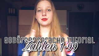 Gebärdensprache Tutorial Zahlen 199  Cindy Klink [upl. by Aldous]