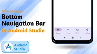 Bottom Navigation Bar in Android Studio  Bottom Menu Material Design androidstudio [upl. by Ausoj892]