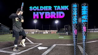 Hitting with the 2025 Soldier Tank HYBRID  BBCOR Baseball Bat Review [upl. by Goldia]