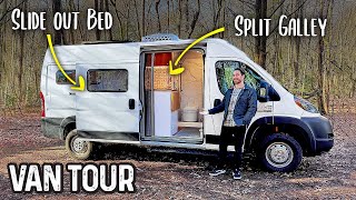 The CLEANEST Camper Van Build Ive EVER Toured [upl. by Dayir849]