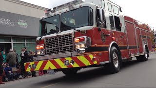 Newmarket Santa Claus Parade 2014 Fire trucks and more [upl. by Erlandson]