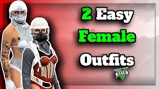 GTA5 I NEW 2 Female MODDED Outfits TRANSFER GLITCH Patch 146 [upl. by Sachiko666]