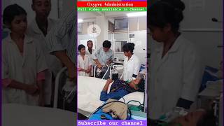 Oxygen Administration  Health Sector nursing viral shortvideo youtubeshorts trending shorts [upl. by Aralk]