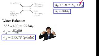 47 Liquid Extraction Mass Balance Problem [upl. by Geiss840]