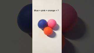 What color do mixed blue pink and orange make  shorts colormixing satisfying asmr [upl. by Assennev]