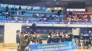 2024 WKBL 인천 신한은행 에스버드 홈 마지막 경기 김소니아 인사 [upl. by Robbie]