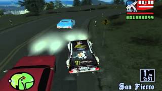 GTA SA  Ford Escort MK2 Gymkhana [upl. by Lilithe]