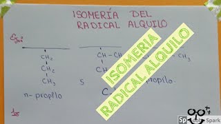 Isomeria de RADICAL ALQUILO ejemplos y Nomenclatura [upl. by Prunella312]