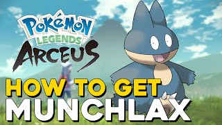 Pokemon Legends Arceus How To Get Munchlax Early Location [upl. by Voleta]