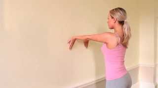 How to do a forearm flexor wall stretch both sides [upl. by Dulci]