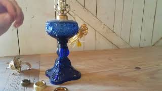 How to Electrify An Oil or Kerosene Lamp Without Destroying It [upl. by Gratia]