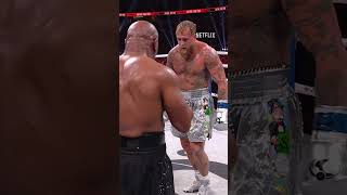 Jake Paul bows to Mike Tyson at the end of the match PaulTyson [upl. by Stempien]