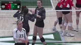 D3 Volleyball WashU v Illinois Wesleyan [upl. by Ollayos627]