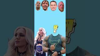 Guess Who❓With Charlotte Flair johncena therock brocklesnar ambrose [upl. by Nnaeoj]