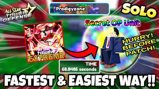 Fastest amp Easiest Way How To Get Secret Unit In ProdigyZone EXTREME  All Star Tower Defense Roblox [upl. by Ierna]