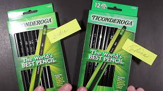 Dixon Ticonderoga Black India vs China Review [upl. by Fricke]