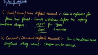 Types of Deposits  Class 12 Macroeconomics Money and Banking [upl. by Neelhsa]