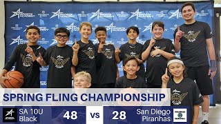 Spring Fling Tournament Championship Game  Sports Academy 10U Black vs San Diego Piranhas [upl. by Carree995]