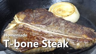 Tbone Steak 티본 스테이크 굽는 법 how to cook a steak 숙성공방 [upl. by Ohcamac]