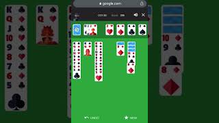 Google Solitaire  Hard Level 7 [upl. by Nauqyaj]