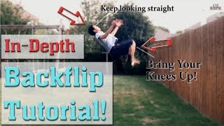 How to do a Backflip  Back Tuck Tutorial  Flat Ground [upl. by Latif182]