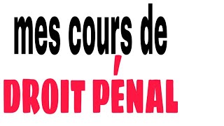 DROIT PÉNAL quelles sont les classification des infractions [upl. by Esimaj]