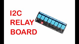 I2C Relay Board 8Channel using MCP23008 [upl. by Aikemal]