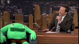 MrFrog meets Jimmy Fallon irl smilingfriends mrfrog jimmyfallon [upl. by Aitak]