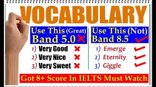 IELTS Strong Vocabulary  80 Band Vocabulary for IELTS Preparation [upl. by Jilleen40]