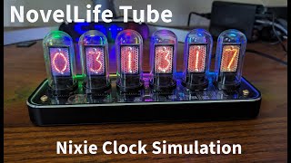 NovelLife Tube Nixie Clock Simulator [upl. by Bertine]