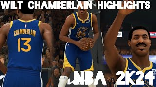 Dominantion  Wilt Chamberlain Highlights  NBA 2K24 Gameplay [upl. by Ninnetta]