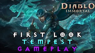 Diablo Immortal New Tempest Class First Look and Paragon Trees All Skills Essences and Gameplay [upl. by Esalb305]