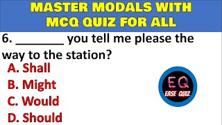 Modals mcq for competitive exams modals practice questions for all Modals test quiz Modal tricks tip [upl. by Karab239]