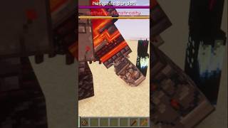 Minecraft netherite monstrosity vs netherite warden fightminecraft gaming shorts trending [upl. by Blank851]