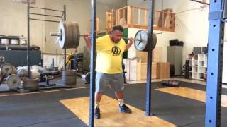 600 lbs x 2 reps Pause Squats no belt no sleeves no spotter HIGA MONSTER [upl. by Annhej]