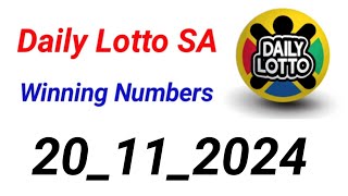 Daily Lotto SA Prediction 20112024 [upl. by Hallie743]