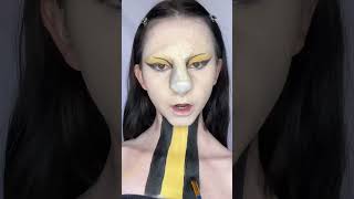 Hufflepuff Makeup🦡💛 harrypotter hufflepuff makeuptrends makeuptutorial creativemakeup [upl. by Cusick]