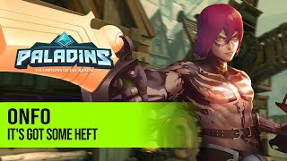 oNfo Caspian PALADINS PRO COMPETITIVE GAMEPLAY l ITS GOT SOME HEFT [upl. by Ateekahs]