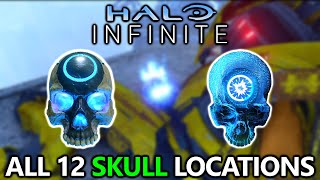 Halo Infinite  All 12 Skulls Locations Guide  Catacomb Achievement Campaign [upl. by Nerdna206]